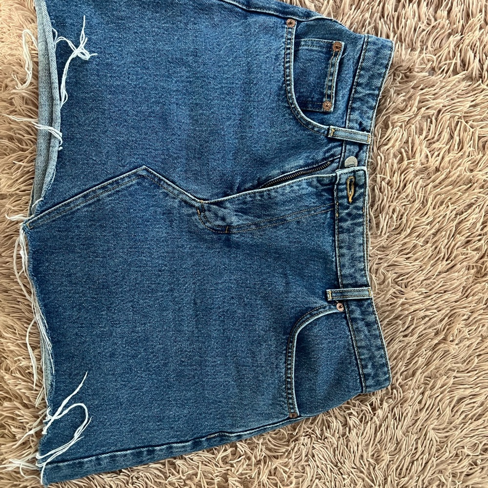 Pull&Bear Blue Denim Mini Skirt